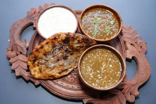 Peri Peri Aloo Kulcha Thali