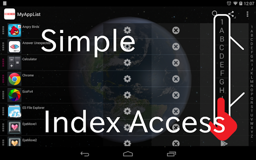 My App List Easy index access