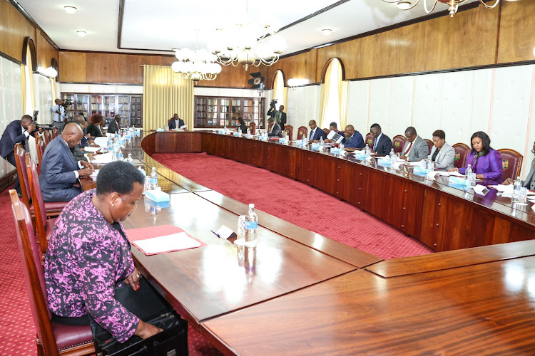 Cabinet Secrataries attending second cabinet meeting at State House on November 12, 2022