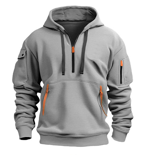 Title 3, Cotton Dropped Shoulder Hooded Sweatshirt Mens...
