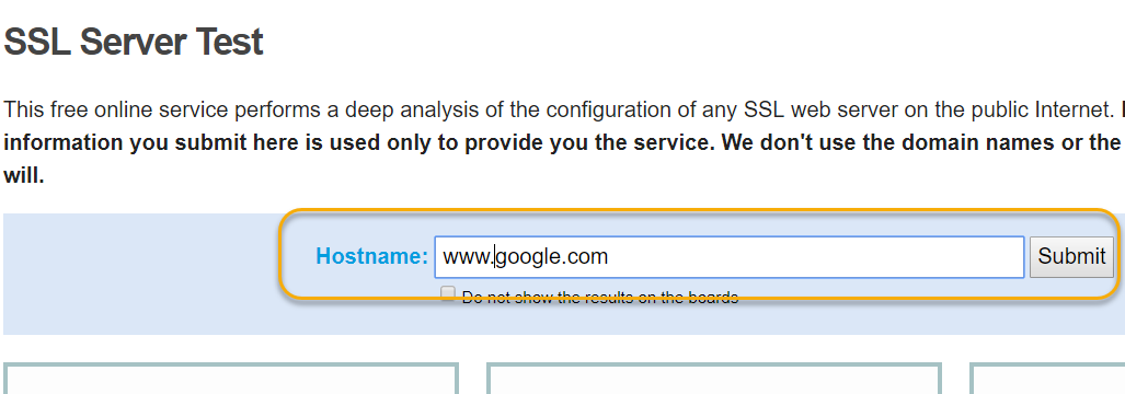 input hostname