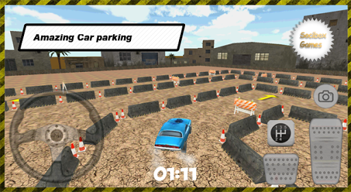 3D City Street Car Parking