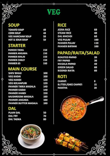 Captain Commando Canteen menu 