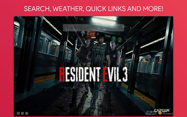 Resident Evil 3 Wallpaper HD Custom New Tab