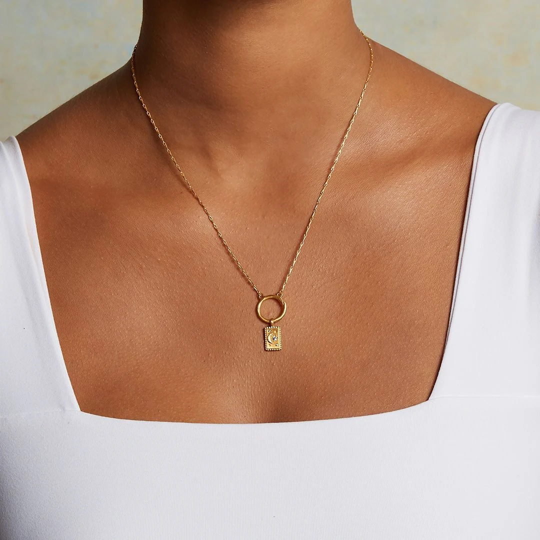 Title 1, Classic Element Hanger Ketting Zonne-duivel Oog...