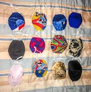 Zwelihle Kabini of Daveyton has been making  fancy masks during lockdown, which has slowed down his core business. 