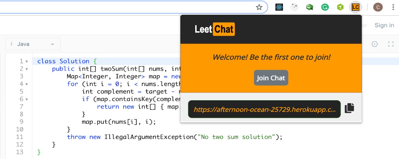 LeetChat for LeetCode Preview image 2