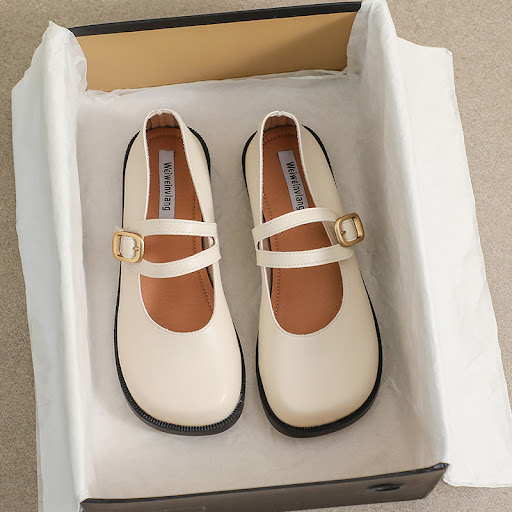 Title 5, Womens Casual Mary Jane French Flat Shoes offe...