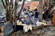 A house was gutted in Bellair, Durban, on Thursday.