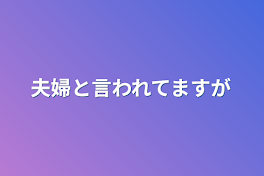 夫婦と言われてますが