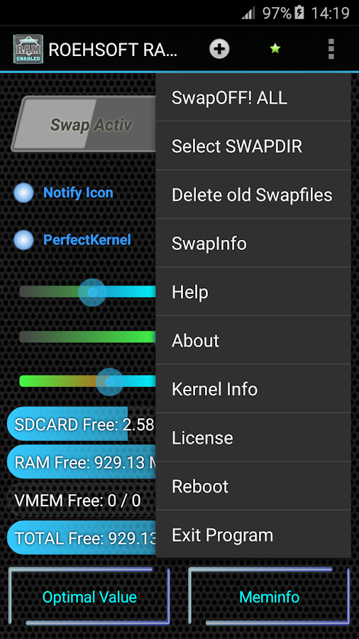    ROEHSOFT RAM Expander (SWAP)- screenshot  