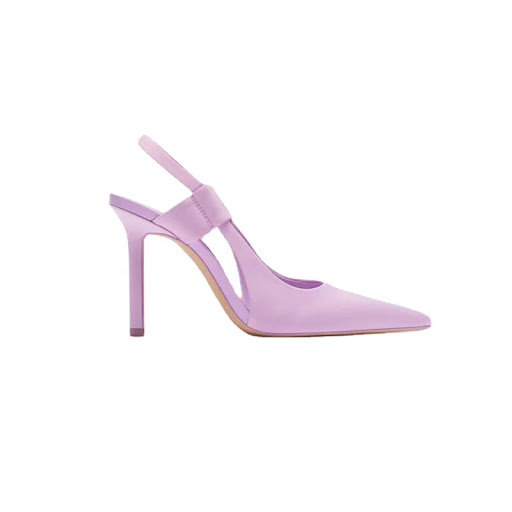 Title 2, Womens Satin Purple Single Shoes with Pointed ...
