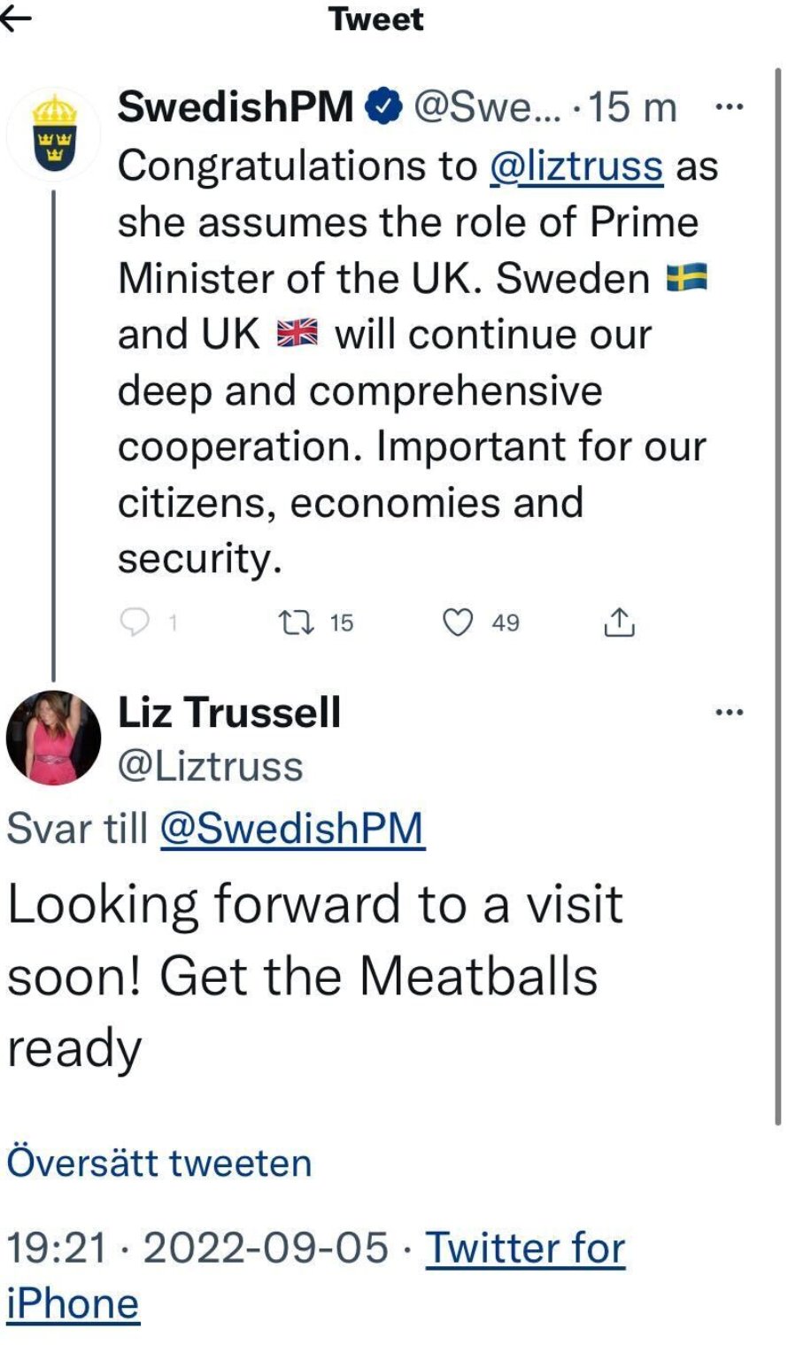 Several people took to Twitter to laud 47-year-old Liz Truss, who trumped Rishi Sunak with 81,326 votes to 60,399 among party members, but many ended up congratulating one Liz Trussell.