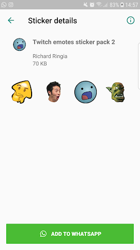 Stickers for WhatsApp - Twitch Emotes