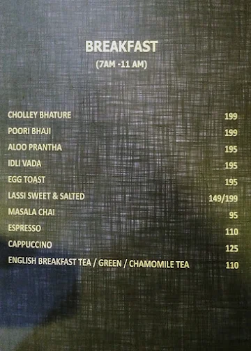 Piyu Cafe menu 