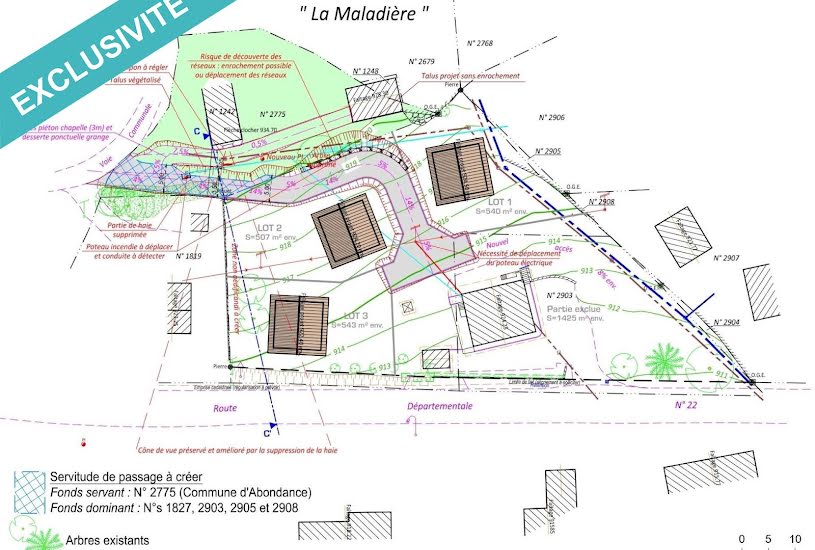  Vente Terrain à bâtir - 543m² à Abondance (74360) 