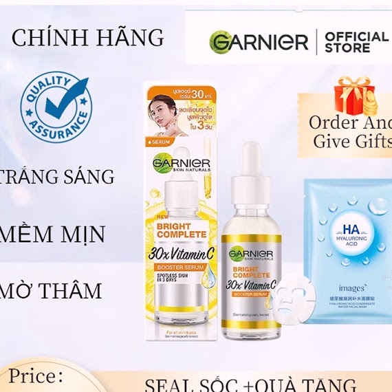 Tinh Chất Serum Garnier 30X Vitamin C 30Ml Anti - Acne Mờ Thâm Làm Trắng Sáng Dưỡng Ẩm Cân Bằng Chống Lão Hóa Phục Hồi D