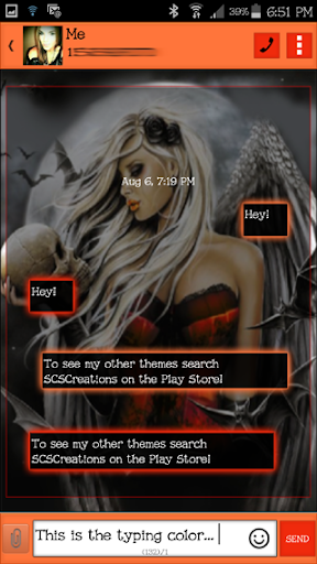 免費下載個人化APP|GO SMS THEME - DarkAngel app開箱文|APP開箱王