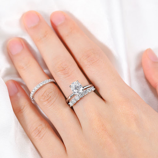 Title 4, Womens Fashion Mosonite Diamond Ring, exquisit...