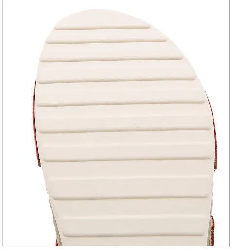 Title 6, Simple Velcro All-match Thick-soled Womens Sho...