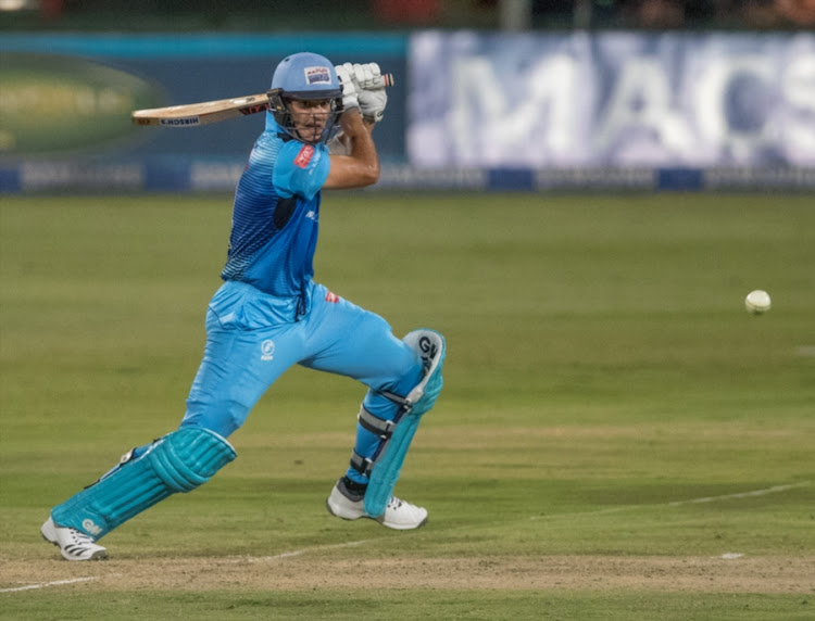 Aiden Markram of the Multiply Titans during the RAM SLAM T20 Challenge, Semi Final match between Multiply Titans and Warriors at SuperSport Park on December 13, 2017 in Pretoria, South Africa.