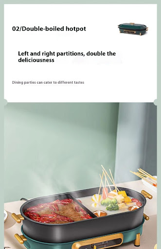 Title 5, Electric Baking Pan Hot Pot Roast Plate Integra...