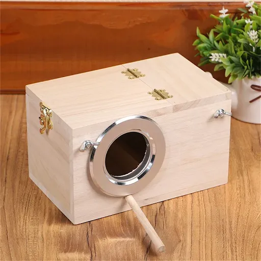 Wood Bird House Nest Birds Breeding Box Bird Parrot Breeding Decorative Cages Pet Accessories Home Balcony Decoration Ma