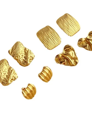 Overdreven 18K vergulde roestvrijst - 2