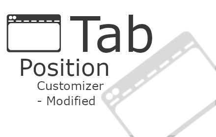 Tab Position Customizer - Modified Preview image 0