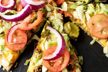 The Works Cheeseburger Pizza