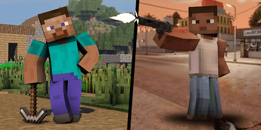 Screenshot Theft Crafts Auto for GTA Mcpe