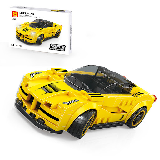Title 1, Super Car Small Particle Assembled Boy Sports C...