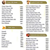 Hari Om Juice bar menu 1