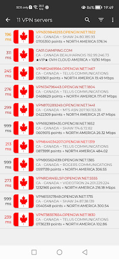 Screenshot Canada VPN - Get Canada IP