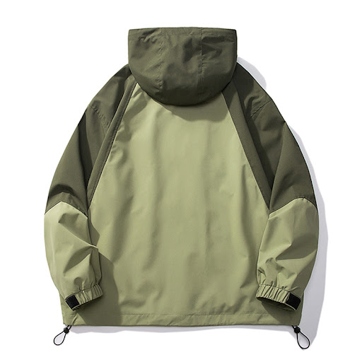 Title 3, Mens Fashion Colorblock Shell Jacket Waterproo...