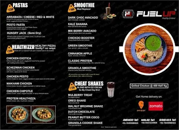 Fuel Up menu 
