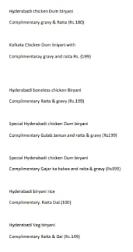 Lazeez Biryani menu 1