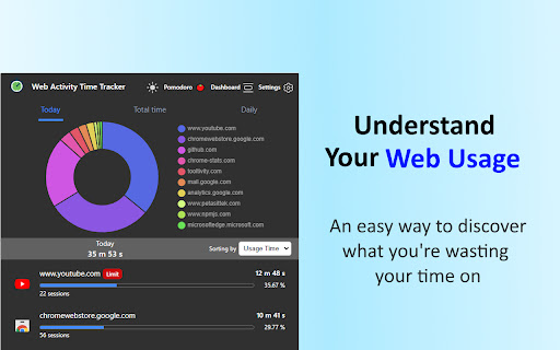 Web Activity Time Tracker - Block Websites, Pomodoro & Web Analytics Preview 7