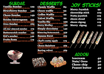 Crunchie Corner menu 