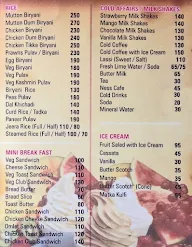 Hotel Ashirwad menu 1