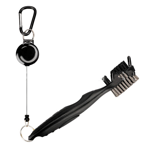Title 4, Double-sided golf brush for cleaning clubs and ...