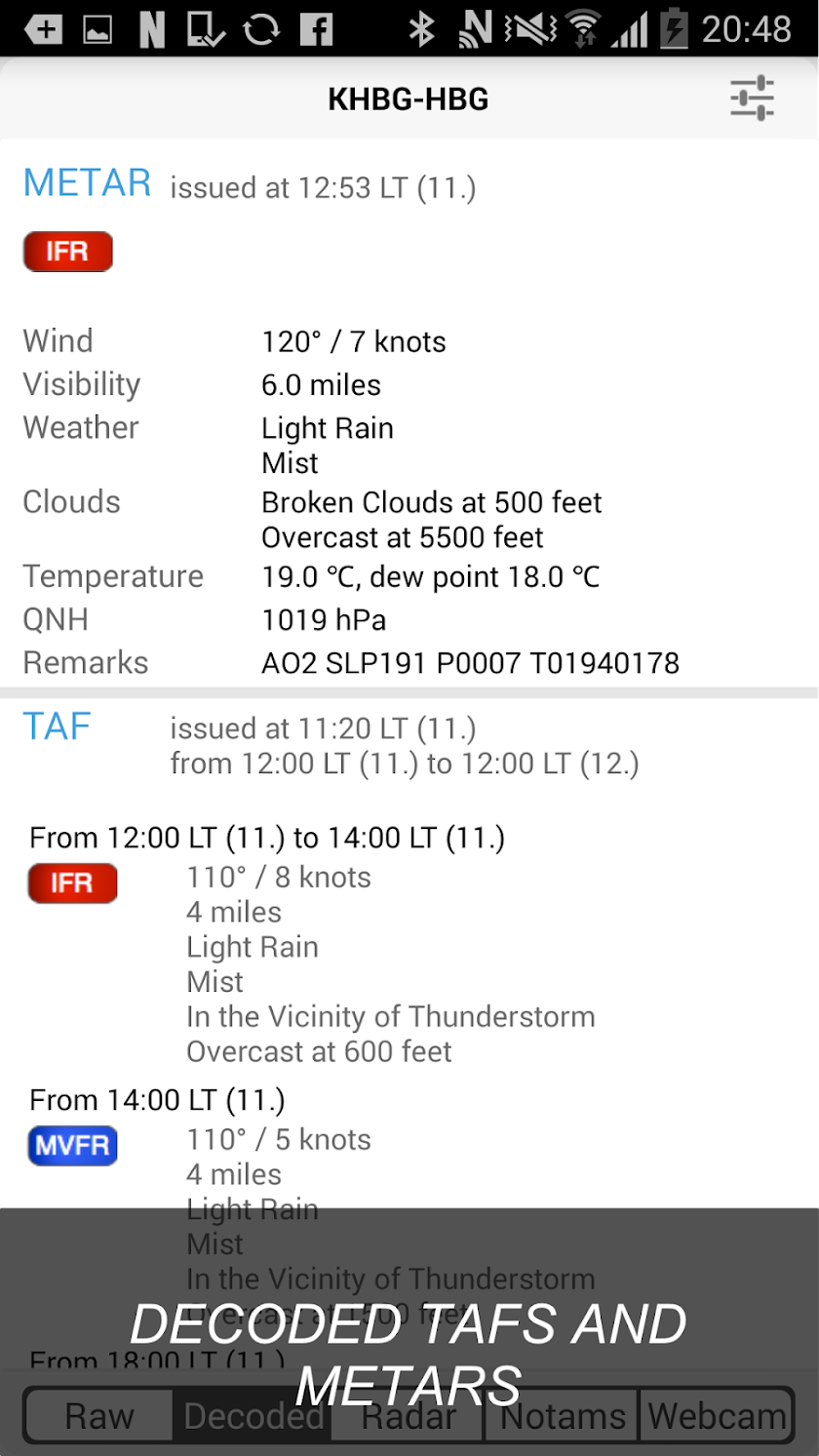 Sky MET - Aviation Meteo FREE Screen 3