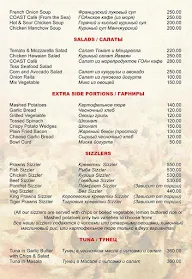 Coast Cafe menu 2