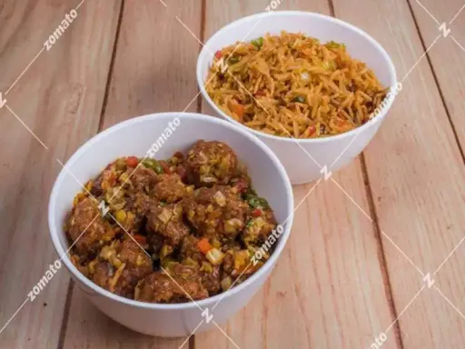 Manchurian Dry + Schezwan Rice