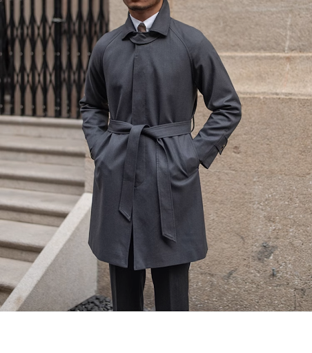 Title 12, Wool Winter Trench Coat Single-breasted Stay wa...