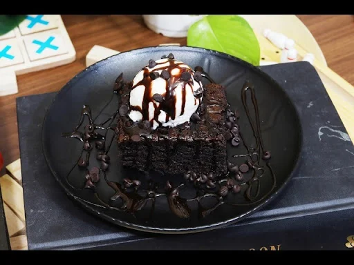 Choco Brownie with Vanilla Ice Cream