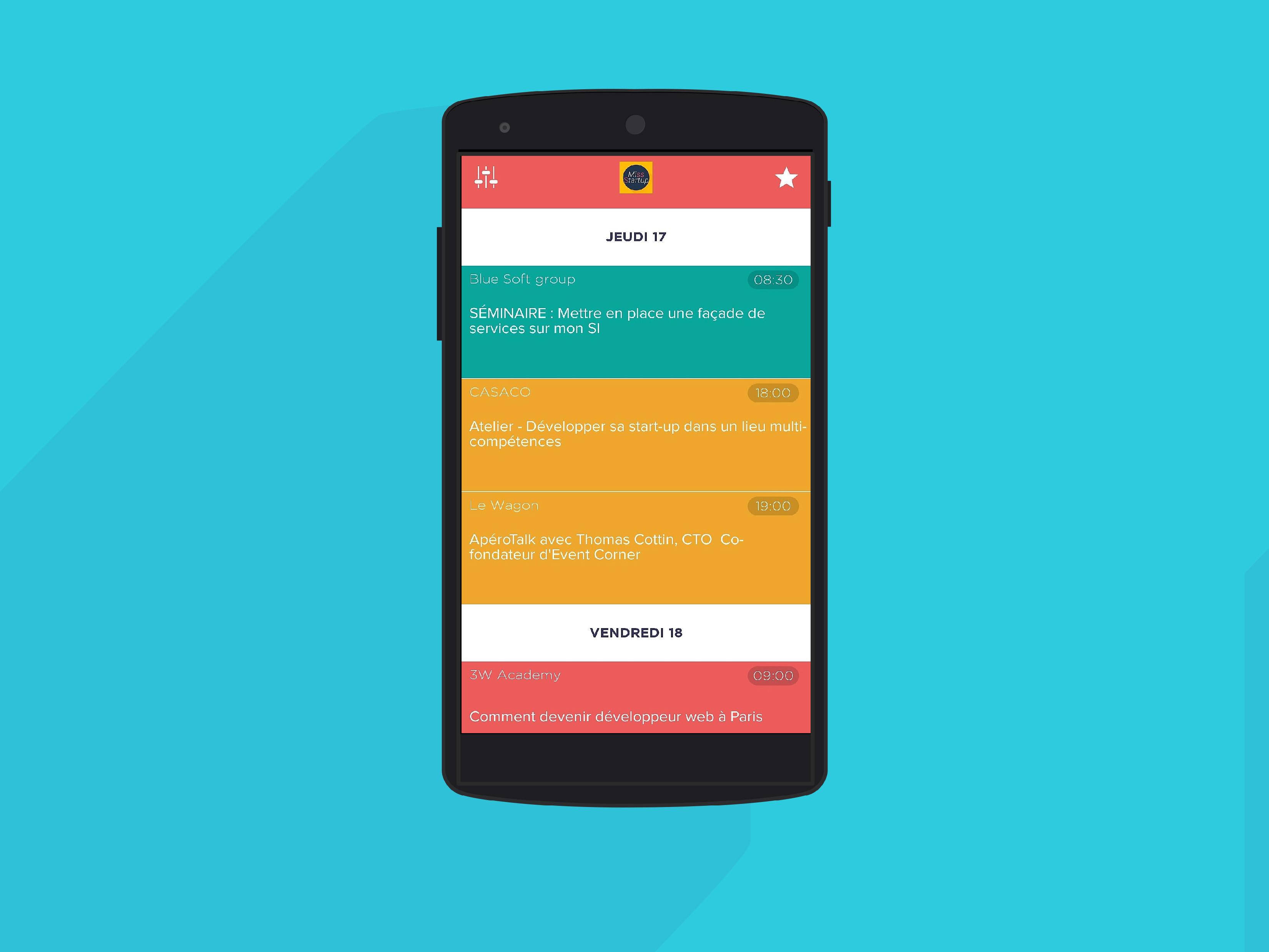 Android application MissStartup screenshort
