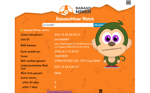 Ρολόι Banano miner