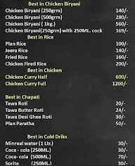 Muhammadi Biryani Palace menu 1