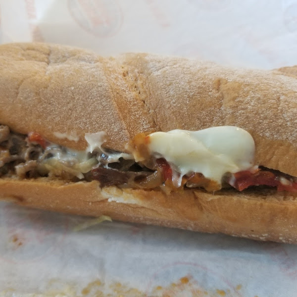 #43 Chipotle Cheese Steak on GF bread